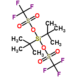 二叔丁基硅基双(三氟甲烷磺酸)结构式
