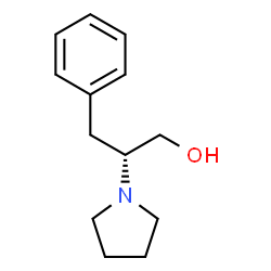 (R)-2-(1-吡咯烷基)-3-苯基-1-丙醇结构式