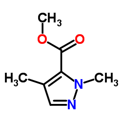 Methyl 1,4-dimethyl-1H-pyrazole-5-carboxylate Structure