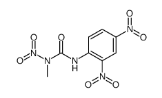 N'-(2,4-dinitro-phenyl)-N-methyl-N-nitro-urea结构式