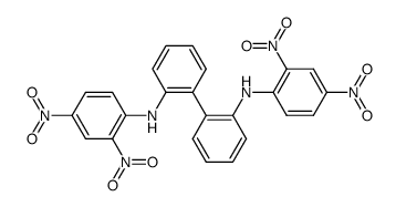 N,N'-bis-(2,4-dinitro-phenyl)-biphenyl-2,2'-diyldiamine Structure