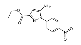 5-氨基-1-(4-硝基苯)-1H-吡唑-3-羧酸乙酯结构式