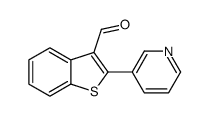 2-pyridin-3-yl-1-benzothiophene-3-carbaldehyde结构式