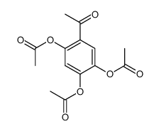 1-(2,4,5-triacetoxy-phenyl)-ethanone结构式