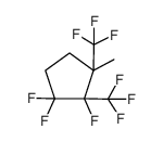 1,1,2-trifluoro-2,3-bis(trifluoromethyl)-3-methylcyclopentane Structure