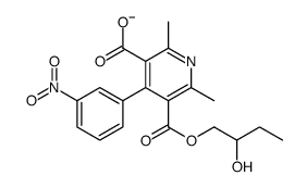 5-(2-hydroxybutoxycarbonyl)-2,6-dimethyl-4-(3-nitrophenyl)pyridine-3-carboxylate Structure
