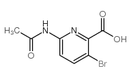 6-乙酰氨基-3-溴吡啶羧酸结构式