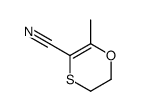 6-methyl-2,3-dihydro-1,4-oxathiine-5-carbonitrile Structure