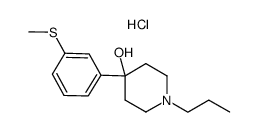 4-(3-(methylthio)phenyl)-1-propylpiperidin-4-ol hydrochloride Structure