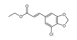 ethyl 3-(7-chlorobenzo[d][1,3]dioxol-5-yl)acrylate Structure