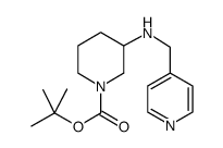1-Boc-3-N-(吡啶-4-基甲基)-氨基哌啶结构式