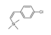 (Z)-[2-(4-chlorophenyl)ethenyl]trimethylsilane Structure