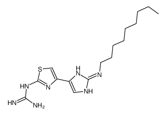 2-[4-[2-(nonylamino)-1H-imidazol-5-yl]-1,3-thiazol-2-yl]guanidine Structure