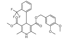 5-Methyl 3-(34Dimethoxybenzyl)-1,4-Dihydro-2,6-dimethyl-5-(2trifluoromethyl)phenyl-3,5-pyridinedicarboxylate Structure