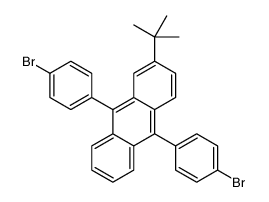 9,10-bis(4-bromophenyl)-2-tert-butylanthracene结构式