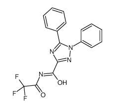 1,5-diphenyl-N-(2,2,2-trifluoroacetyl)-1,2,4-triazole-3-carboxamide Structure