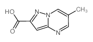 6-甲基吡唑并[1,5-a]嘧啶-2-羧酸结构式