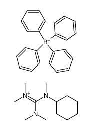 1-Cyclohexyl-1,2,2,3,3-pentamethylguanidinium-tetraphenylborat结构式