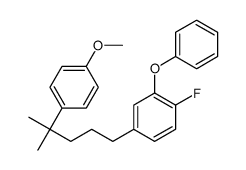 1-fluoro-4-[4-(4-methoxyphenyl)-4-methylpentyl]-2-phenoxybenzene Structure