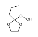 2-hydroperoxy-2-propyl-1,3-dioxolane结构式