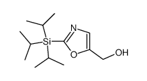 {2-[triisopropylsilyl]-1,3-oxazol-5-yl}methanol结构式