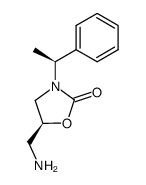 (1'S,5S)-5-aminomethyl-3-(1'-phenylethyl)-1,3-oxazolidin-2-one结构式