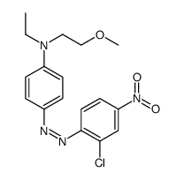 4-[(2-chloro-4-nitrophenyl)diazenyl]-N-ethyl-N-(2-methoxyethyl)aniline结构式
