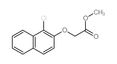 Acetic acid,2-[(1-chloro-2-naphthalenyl)oxy]-, methyl ester结构式
