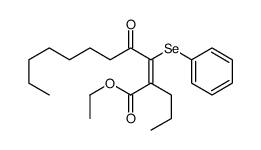 ethyl 4-oxo-3-phenylselanyl-2-propylundec-2-enoate Structure