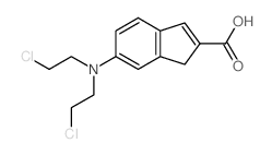 5-[bis(2-chloroethyl)amino]-3H-indene-2-carboxylic acid picture