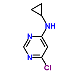 4-Chloro-6-Cyclopropylaminopyrimidine structure