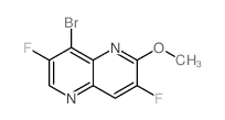 8-溴-3,7-二氟-2-甲氧基-1,5-萘啶结构式