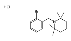 1-[(2-bromophenyl)methyl]-2,2,6,6-tetramethylpiperidine,hydrochloride结构式