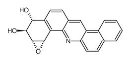 (+/-)-10α,11β-dihydroxy-8β,9β-epoxy-8,9,10,11-tetrahydrodibenz(a,h)acridine Structure