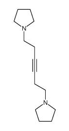 1,6-dipyrrolidino-hex-3-yne Structure