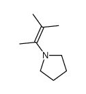 1-(3-methylbut-2-en-2-yl)pyrrolidine Structure