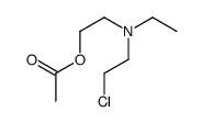 2-[2-chloroethyl(ethyl)amino]ethyl acetate Structure