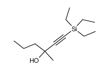 1-Triaethylsilyl-3-methyl-hexin-(1)-ol-(3)结构式