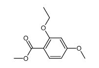 2-ethoxy-4-methoxy-benzoic acid methyl ester结构式
