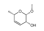 Methyl-3,4,6-tridesoxy-α-D-erythro-hex-3-enopyranosid结构式