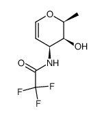 1,5-Anhydro-2,3,6-tridesoxy-3-trifluoracetamido-L-lyxo-hex-1-enit结构式