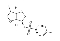 (3R,3aS,6aS)-6-iodohexahydrofuro[3,2-b]furan-3-yl 4-methylbenzenesulphonate Structure