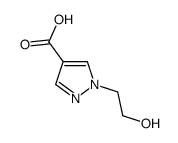 1-(2-羟乙基)-1H-吡唑-4-羧酸结构式