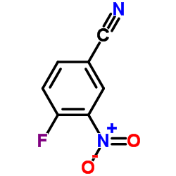 3-硝基-4-氟苯腈结构式