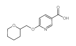 6-(Tetrahydro-2H-pyran-2-ylmethoxy)nicotinic acid结构式