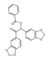 α-benzoyloxy-3,4,3',4'-bis-methylenedioxy-deoxybenzoin Structure