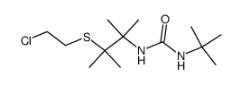 1-<2-<(2-chloroethyl)thio>-1,1,2,2-tetramethylethyl>-3-tert-butylurea Structure