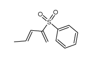 (E)-2-(phenylsulfonyl)-1,3-pentadiene结构式
