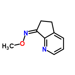 (Z)-5H-环戊二烯并[b]吡啶-7(6H)-酮O-甲基肟结构式