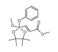 methyl (E)-3-(2-methoxy-4,4,5,5-tetramethyl-2-phenoxy-1,3,2l5-dioxaphospholan-2-yl)acrylate结构式